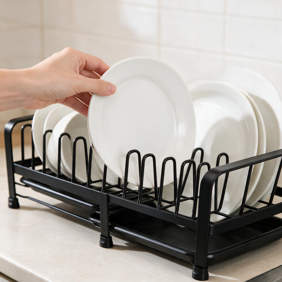 🍽️ Dish Rack | Metal Kitchen Families | Expandable Countertop Order